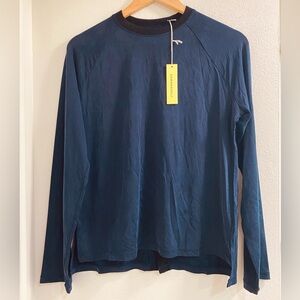 Summersalt Navy Crewneck Long Sleeve Top Size Large
